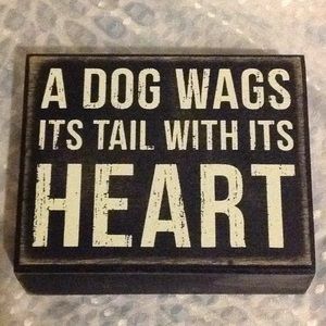 NWT Small Primitives By Kathy Dog Block Sign💕🌹